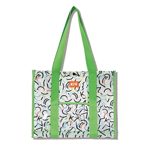 キウ（KiU） ＰＶＣ ＢＩＧ ＴＯＴＥ ＢＡＧ フリー ジオメトリックオフ K334-198