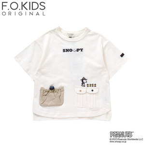 F.O.KIDS(エフ・オー・キッズ) Kid’s PEANUTSコラボ デザインポケット Tシャツ キッズ R307053