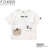 F.O.KIDS(エフ･オー･キッズ) Kid’s PEANUTSコラボ デザインポケット Tシャツ キッズ R307053 半袖シャツ(ジュニア/キッズ/ベビー)