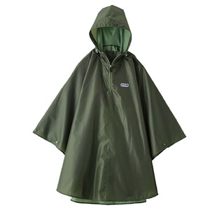 OUTDOOR PRODUCTS(アウトドア プロダクツ) 子供用 レインウェア キッズポンチョ 150cm カーキ(67) 05002313