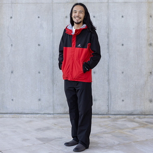 【送料無料】オンヨネ(ONYONE) Men's COMBAT RAIN SUITS(コンバット レイン スーツ)メンズ BO 056009(レッド×ブラック) ODS95030