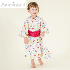 Ampersand(アンパサンド) Kid’s フルーツ柄浴衣かぶり 巾着付き キッズ L375043