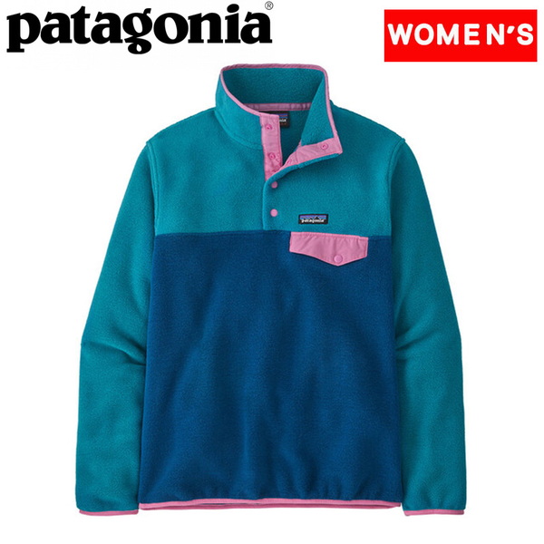 15年製 パタゴニア ライトウェイト 総柄 シンチラ スナップT レディース S /  PATAGONIA フリース アウトドア プルオーバー ネイティブジャケット/アウター