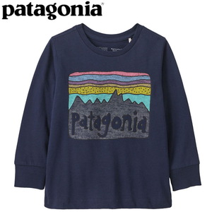 パタゴニア(patagonia) ベビー ロングスリーブ リジェネラティブ コットン フィッツロイ スカイズ Tシャツ 60373 長袖シャツ(ジュニア/キッズ/ベビー)