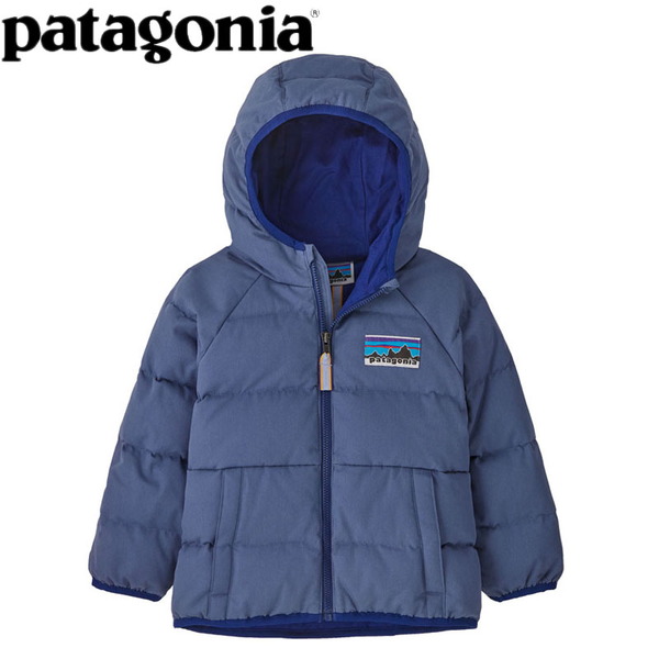パタゴニア ダウンセーター　L12 150cm ジャケット　青　ブルー キッズ