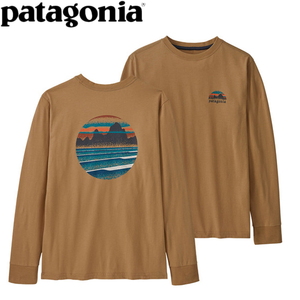パタゴニア（patagonia） キッズ ロングスリーブ リジェネラティブ コットン スカイライン ステンシル Tシャツ 62258