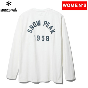 スノーピーク(snow peak) Foam Printed L/S T shirt Snow Peak TS-23AU00400WH
