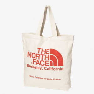 THE NORTH FACE(ザ・ノース・フェイス) オーガニック コットン トート ONE SIZE ナチュラル×レッドC(25春夏) NM82385 THE NORTH FACE(ザ・ノース・フェイス) オーガニック コットン トート ONE SIZE ナチュラル×レッドC(25春夏) NM82385