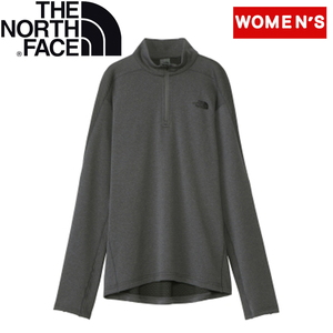 【送料無料】THE NORTH FACE(ザ・ノース・フェイス) Women's ロングスリーブ フラッシュ ドライ ジップアップ)ウィメンズ L ミックスチャコール(ZC) NTW62311