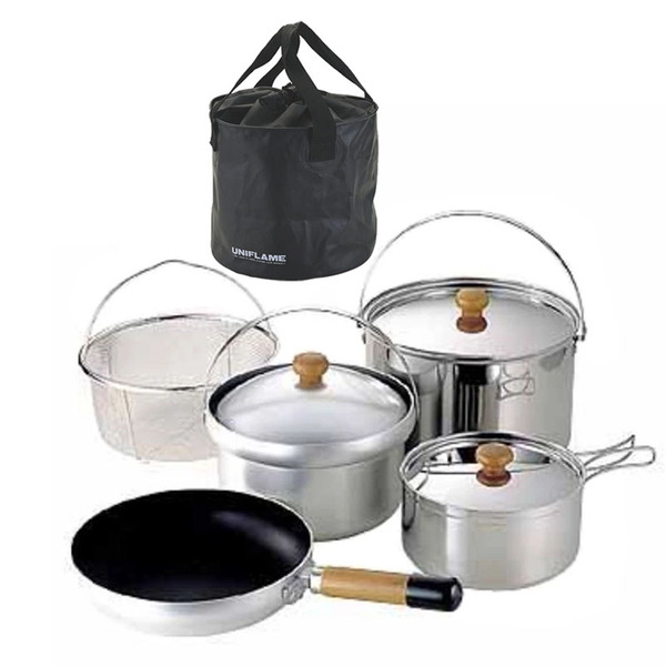 ユニフレーム(UNIFLAME) fan5(ファンゴ-)DX+fanバケツ   ファミリークッカーセット