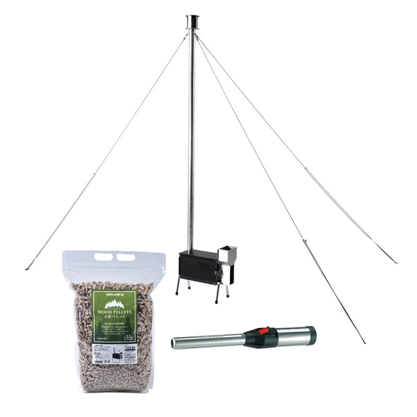 ユニフレーム(UNIFLAME) UFペレットストーブ+ペレット燃料+スティックターボII   固形燃料式