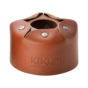 KAKURI(カクリ) 本革製ガスカートリッジカバー 110g缶用 ブラウン