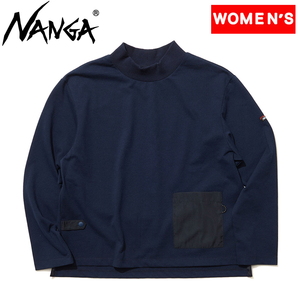 ナンガ(NANGA) エコ ハイブリッド モックネック ロングスリーブ ティー ウィメンズ WM D.NVY NW2332-1G233