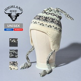 HIGHLAND 2000(ハイランド 2000) Fairisle Hat w/ear Cover&Rope Tassels HL-23FW-0008 ニット帽･ビーニー