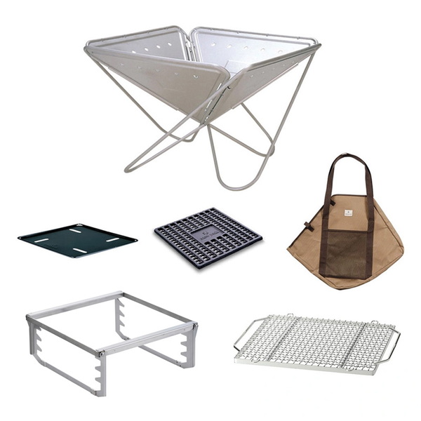 スノーピーク(snow peak) 焚火台Mオリジナルセット【3点セット】   焚火台