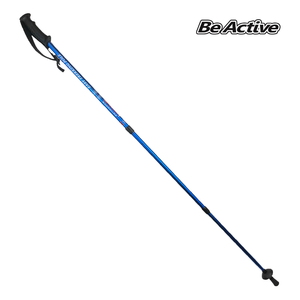 Be Active(ビーアクティブ) アルミトレッキングポール １１０-１３５ｃｍ ブルー BA0893