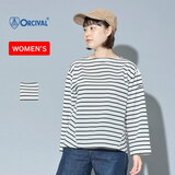 ORCIVAL(オーシバル) Women’s フレアーボートネック長袖P.O. ウィメンズ #OR-C0272 MER Tシャツ･カットソー長袖(レディース)