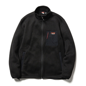 【送料無料】ナンガ(NANGA) ポーラテック フリース ジップ ブルゾン メンズ XL BLACK(24秋冬) NW2241-1D509