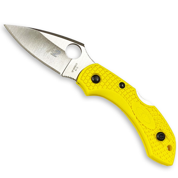 Spyderco(スパイダルコ) ドラゴンフライ2 ソルト 直刃 H2鋼材 サビにくいナイフ C28PYL2 フォールディングナイフ