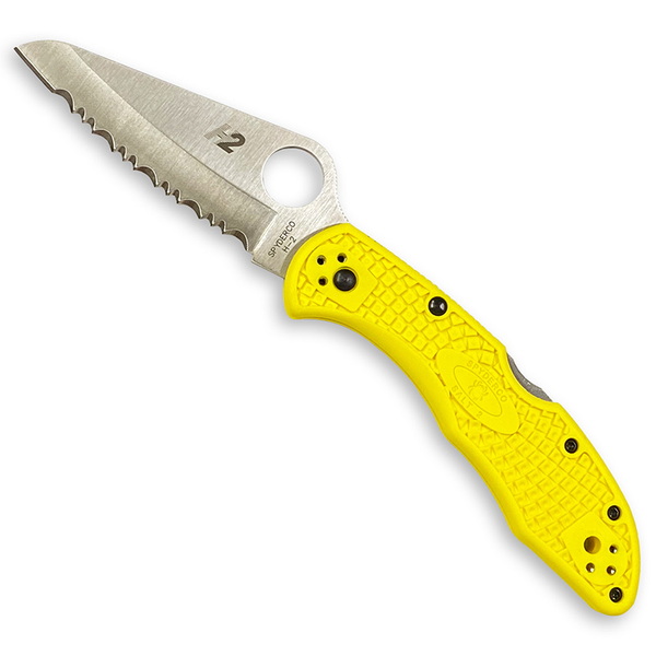 Spyderco(スパイダルコ) ソルト2 H2鋼材 波刃 サビにくいナイフ C88SYL2 フォールディングナイフ
