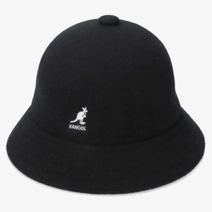 KANGOL 帽子 WOOL CASUAL(ウール カジュアル) S BLACK