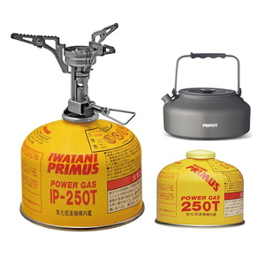 【送料無料】PRIMUS(プリムス) フェムトストーブII+ライテック・ケトル+IP-250T ハイパワーガス 【送料無料】PRIMUS(プリムス) フェムトストーブII+ライテック・ケトル+IP-250T ハイパワーガス