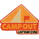 キャプテンスタッグ(CAPTAIN STAG) CS デザインワッペン キャンプアウト UM-1628 ステッカー