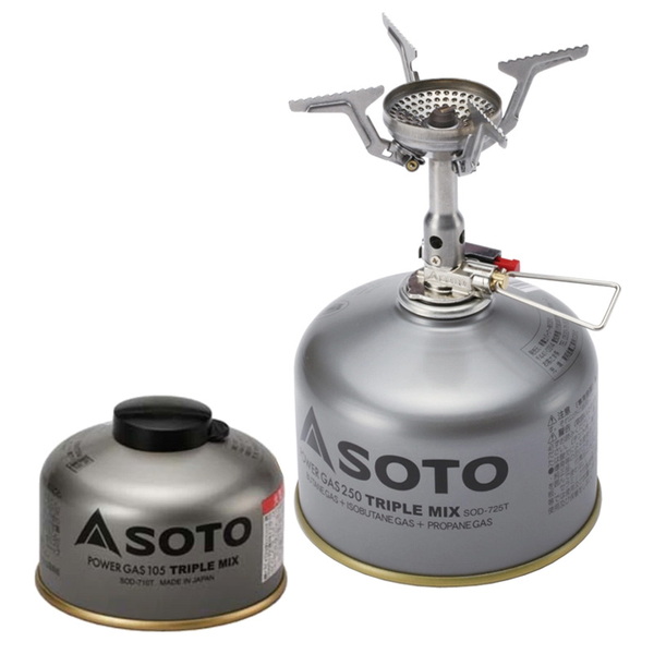 SOTO AMICUS(アミカス)+パワーガス105トリプルミックス SOD-710T SOD-320+SOD-710T ガス式