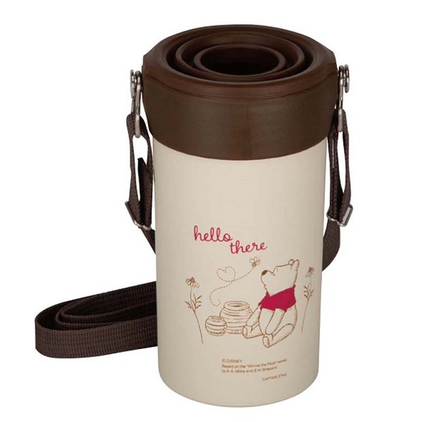 キャプテンスタッグ(CAPTAIN STAG) ディズニー HDペットボトルホルダー くまのプーさん/こんにちは MA-2336 ステンレス製ボトル