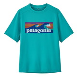 パタゴニア(patagonia) 【24春夏】K Cap SW T-Shirt(キッズ キャプリーン シルクウェイト Tシャツ) 62380 半袖シャツ(ジュニア/キッズ/ベビー)