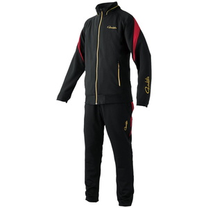 【送料無料】がまかつ(Gamakatsu) ＧＭ３７３３ ライトクールスウェットスーツ Ｍ ブラック×レッド 53733