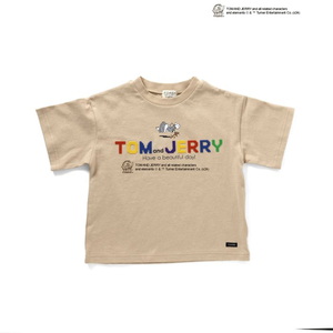 F.O.KIDS(エフ・オー・キッズ) 【24春夏】Kid’s トム&ジェリーコラボ ブロックロゴ  Tシャツ キッズ R207034