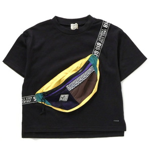 F.O.KIDS トップス 【24春夏】Kid's ボディバッグ ドッキング Tシャツ キッズ 140cm ブラック