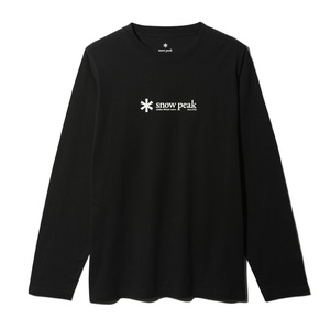 スノーピーク(snow peak) 【24春夏】ソフト コットン ロゴ ロングスリーブ Tシャツ SW-24SU20103BK