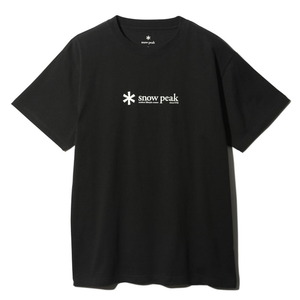 スノーピーク(snow peak) 【24春夏】ソフト コットン ロゴ ショートスリーブ Tシャツ TS-24SU20105BK