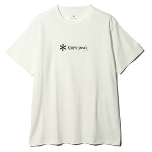 スノーピーク トップス(メンズ) 【24春夏】ソフト コットン ロゴ ショートスリーブ Tシャツ XL ホワイト