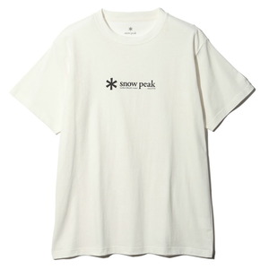 スノーピーク(snow peak) ソフト コットン ロゴ ショートスリーブ Tシャツ XL ホワイト TS-24SU20105WH スノーピーク(snow peak) ソフト コットン ロゴ ショートスリーブ Tシャツ XL ホワイト TS-24SU20105WH