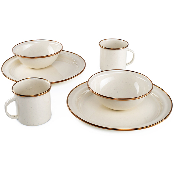 GSI outdoors(ジーエスアイ) メサ 2P テーブル ウェア セット 11876510102000 ホーロー製お皿