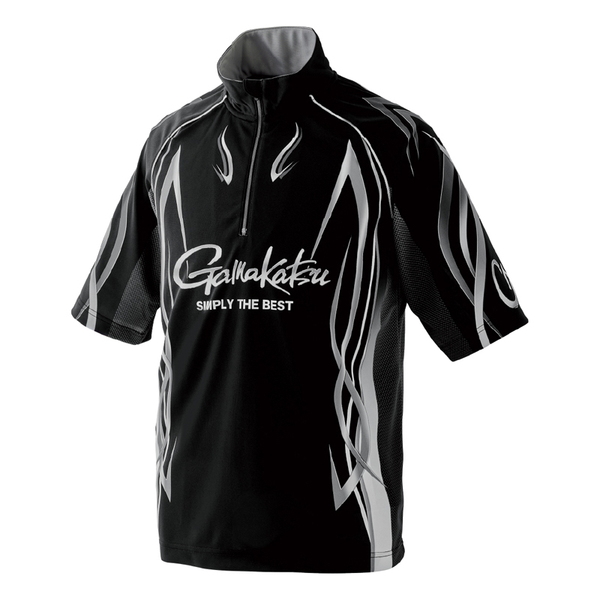 がまかつ(Gamakatsu) GM3735 2WAYプリントジップシャツ (半袖)   フィッシングシャツ