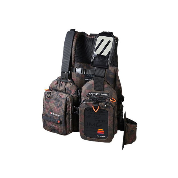 MAZUME(マズメ) mazume レッドムーンライフジャケット IX カモ MZLJ-828 タックル収納付き