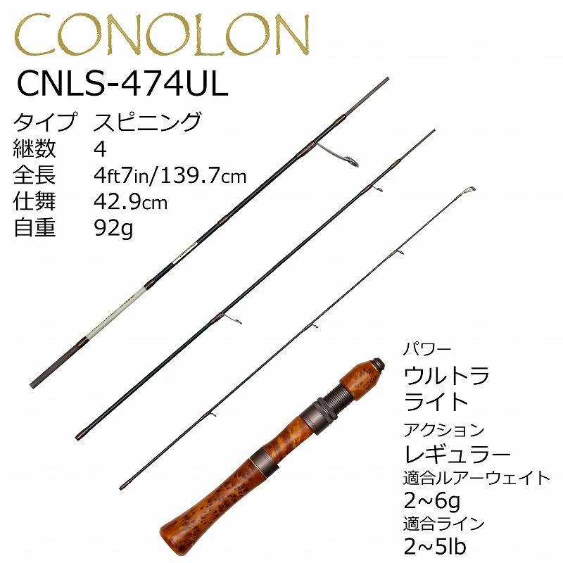 キャンプ＆フィッシングの付録:アブガルシア コノロンにスピニング