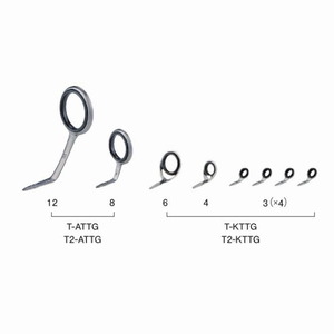 富士工業(FUJI KOGYO) T2-ATTG128 チタン TORZITE (トルザイト) アジングガイドセット  