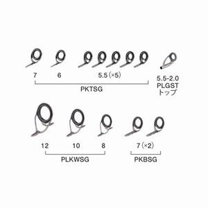 富士工業(FUJI KOGYO) PLKWSG12131 ステンレス SiC ライトジギングガイドセット  
