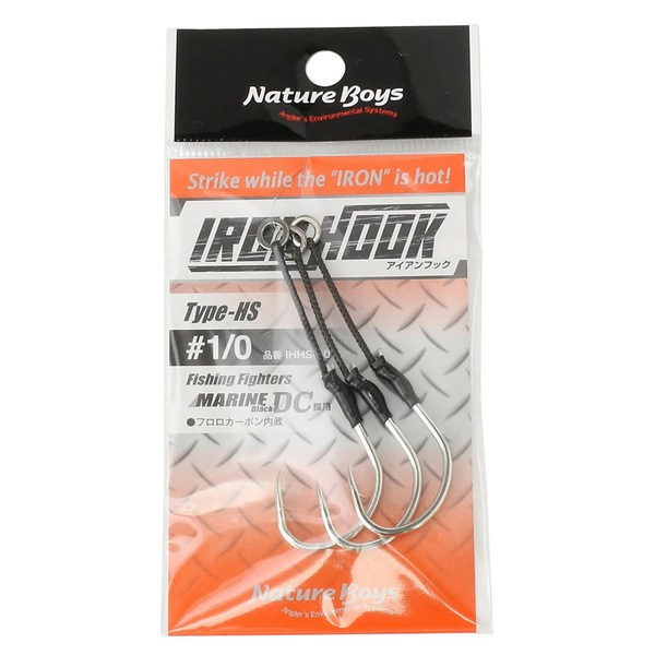 Nature Boys(ネイチャーボーイズ) アイアンフック 太軸 Type-HS   ジグ用アシストフック