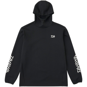 【送料無料】ダイワ(Daiwa) ＤＥ-９２２５ ストレッチシャツフーディー Ｌ ブラック 08315362