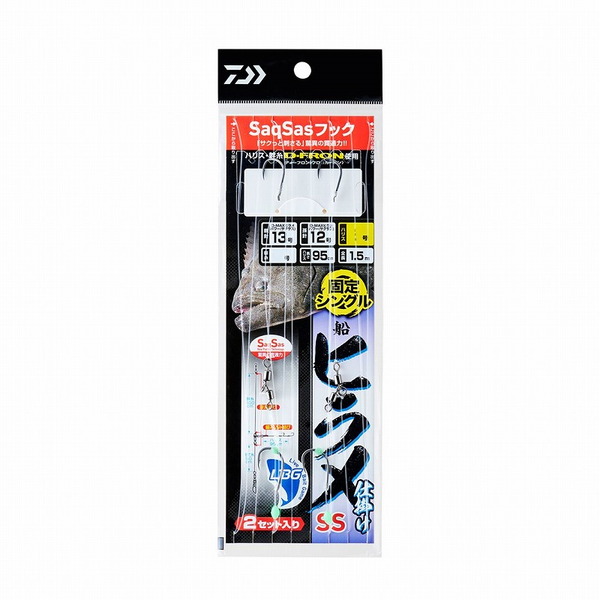 ダイワ(Daiwa) 船ヒラメ仕掛けSS LBG 固定シングル 07356282 仕掛け