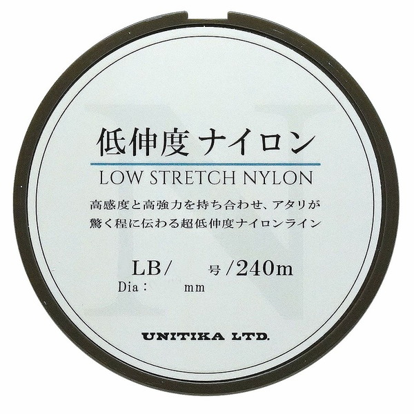 ユニチカ(UNITIKA) 低伸度ナイロン 240m   トラウト用PEライン