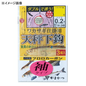 がまかつ(Gamakatsu) 糸付 ワカサギ天秤下鈎 袖タイプ W-248