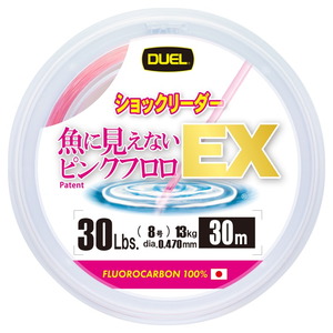 デュエル(DUEL) 魚に見えないピンクフロロEX ショックリーダー 30m H4854-SP