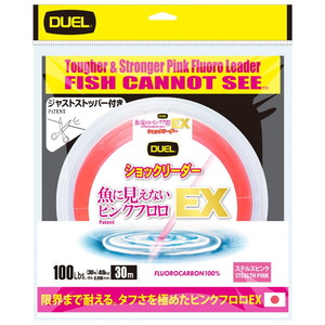 デュエル(DUEL) 魚に見えないピンクフロロEX ショックリーダー 30m H4860-SP